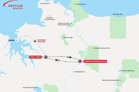 Adelaide River Jumping Crocodile Cruise With Roundtrip Helicopter From Darwin - Hotels Melbourne 3