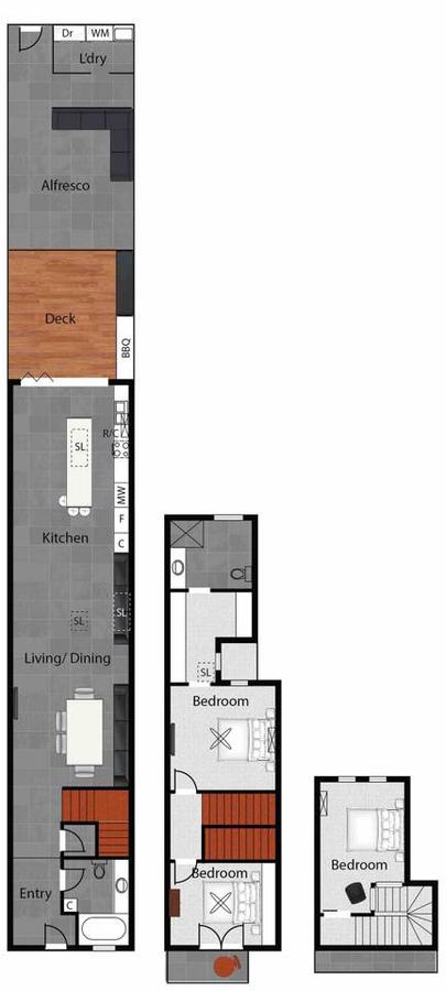 3 Storey Home Close Walk To Fox Studios SCG & City - Hotels Melbourne 22