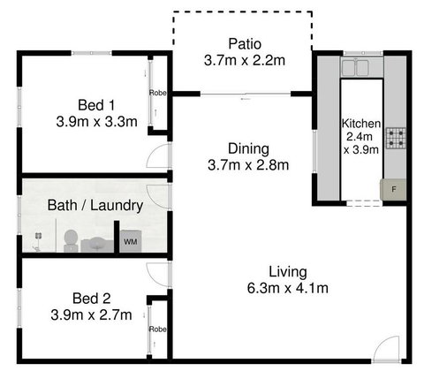 Spacious 2 Bedroom Beach Side Apartment - Close To Shopping Centre With Coles, Health Food Shop, Sushi, Pizza, Cafes, Hairdresse - Hotels Melbourne 2